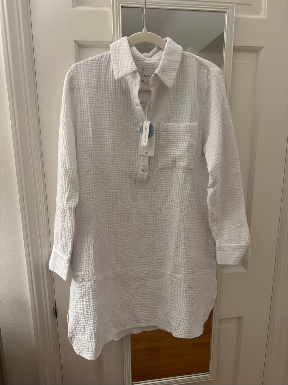 Alice Walk Organic Cotton Triple Gauze Shirt Dress (DISCONTINUED STYLE)
